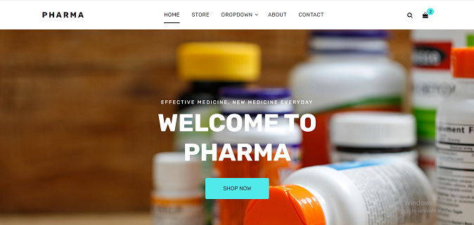 Pharmacy website template