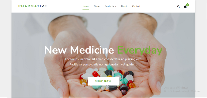 Pharmacy website template